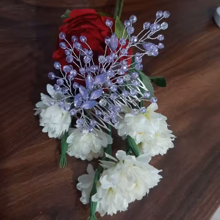 شانه شینیون مو یاسی  قابل سفارش در رنگ های دیگر