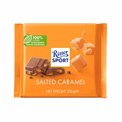 شکلات کارامل نمکی ریتر اسپرت وزن 100 گرم