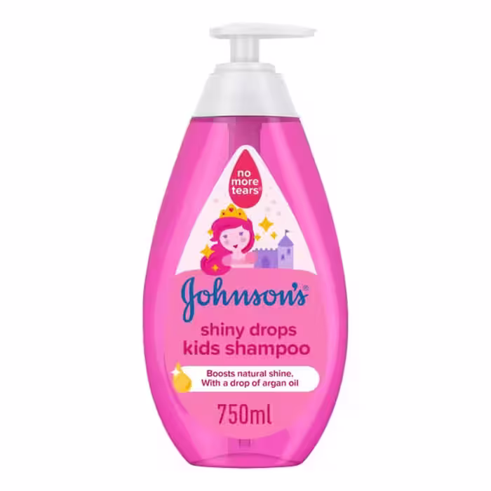 شامپو کودک جانسون روغنی مدل Shiny Drops حجم 750ml