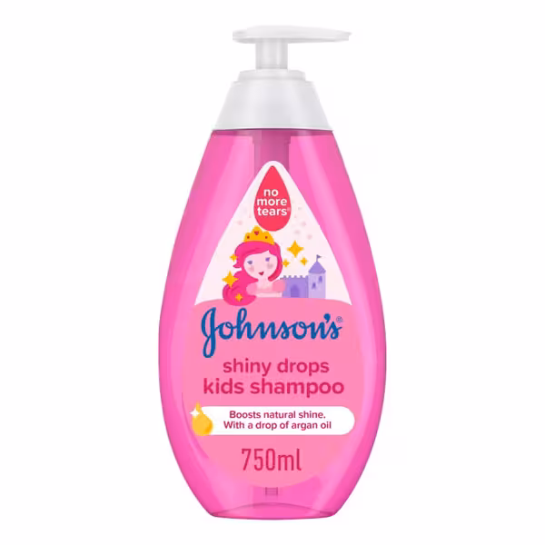 شامپو کودک جانسون روغنی مدل Shiny Drops حجم 750ml