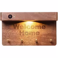 جاکلیدی دیواری چوبی مغناطیسی به همراه سنسور نور قابل شارژ