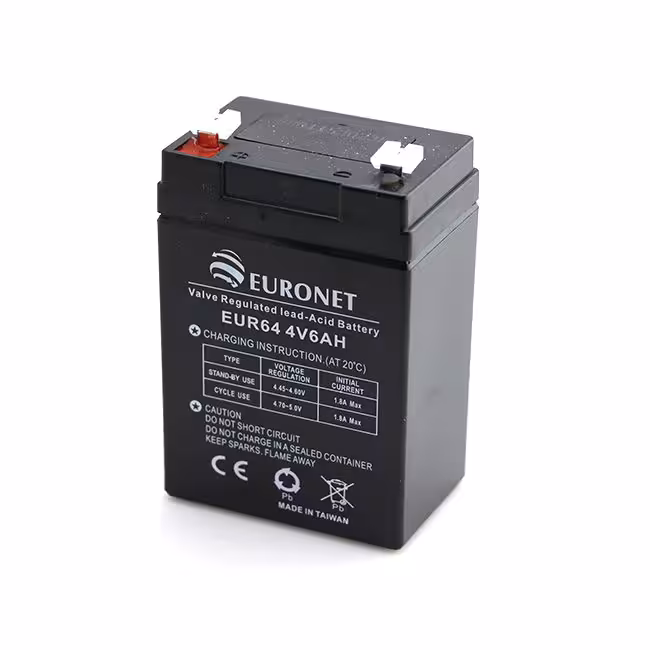 باتری لید اسید یورونت 4 ولت 6 آمپر EURONET