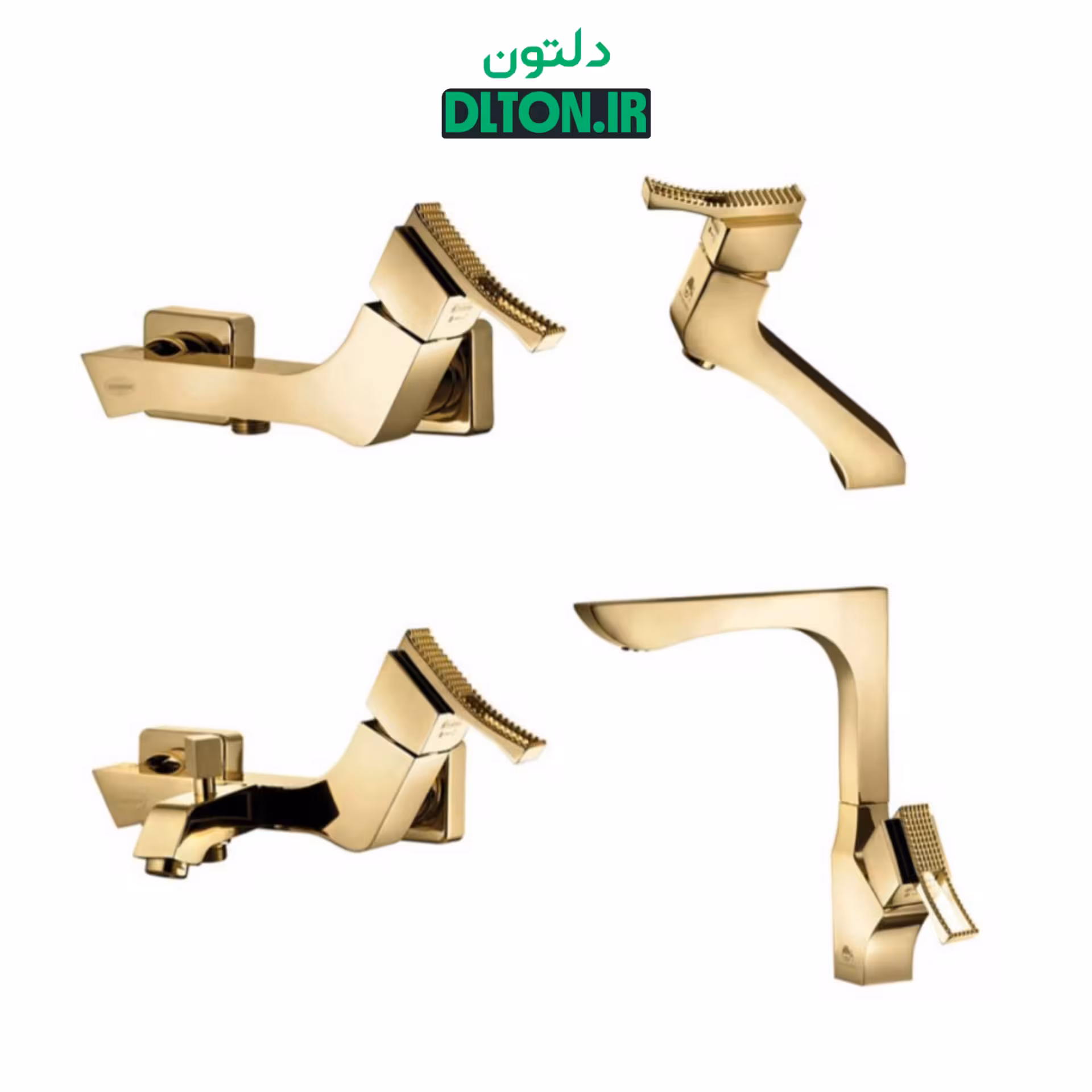 ست شیرآلات درخشان مدل پرنس گلد