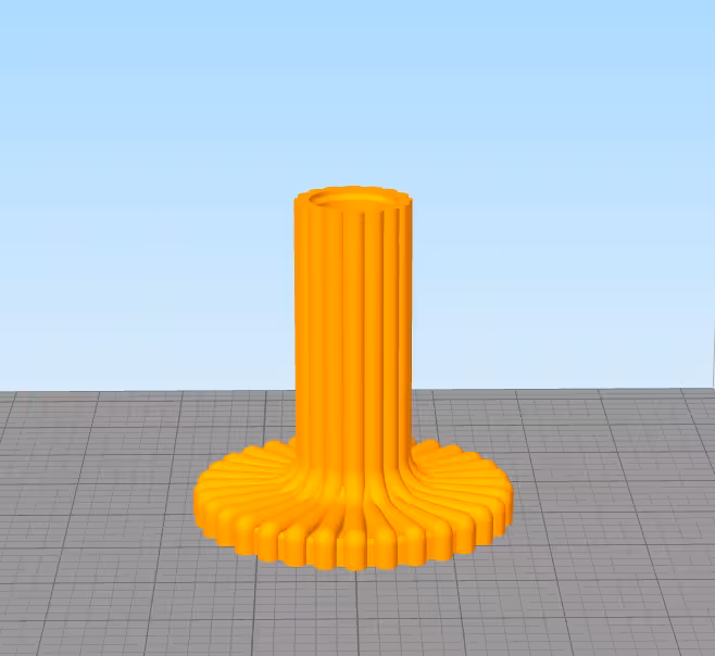 مدل سه بعدی جاشمعی شیاردار (STL)