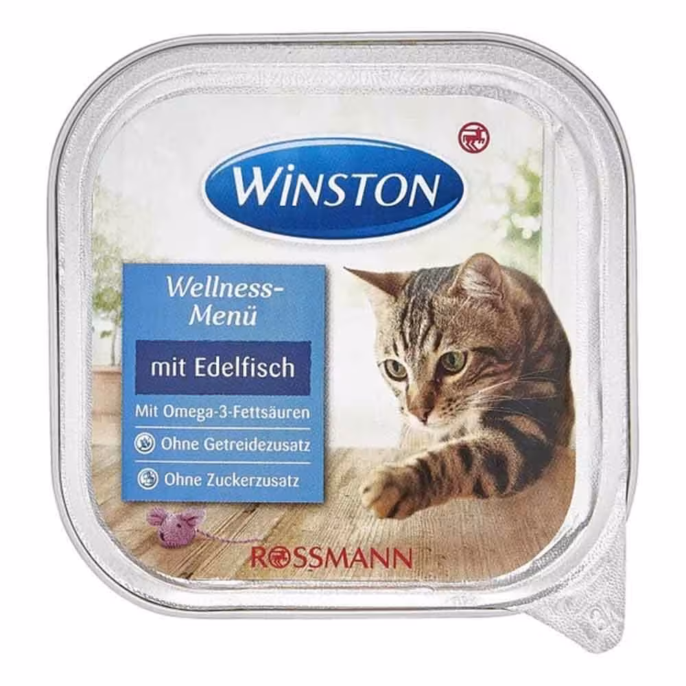 خوراک گربه وینستون طعم کوکتل ماهی وزن 100 گرم