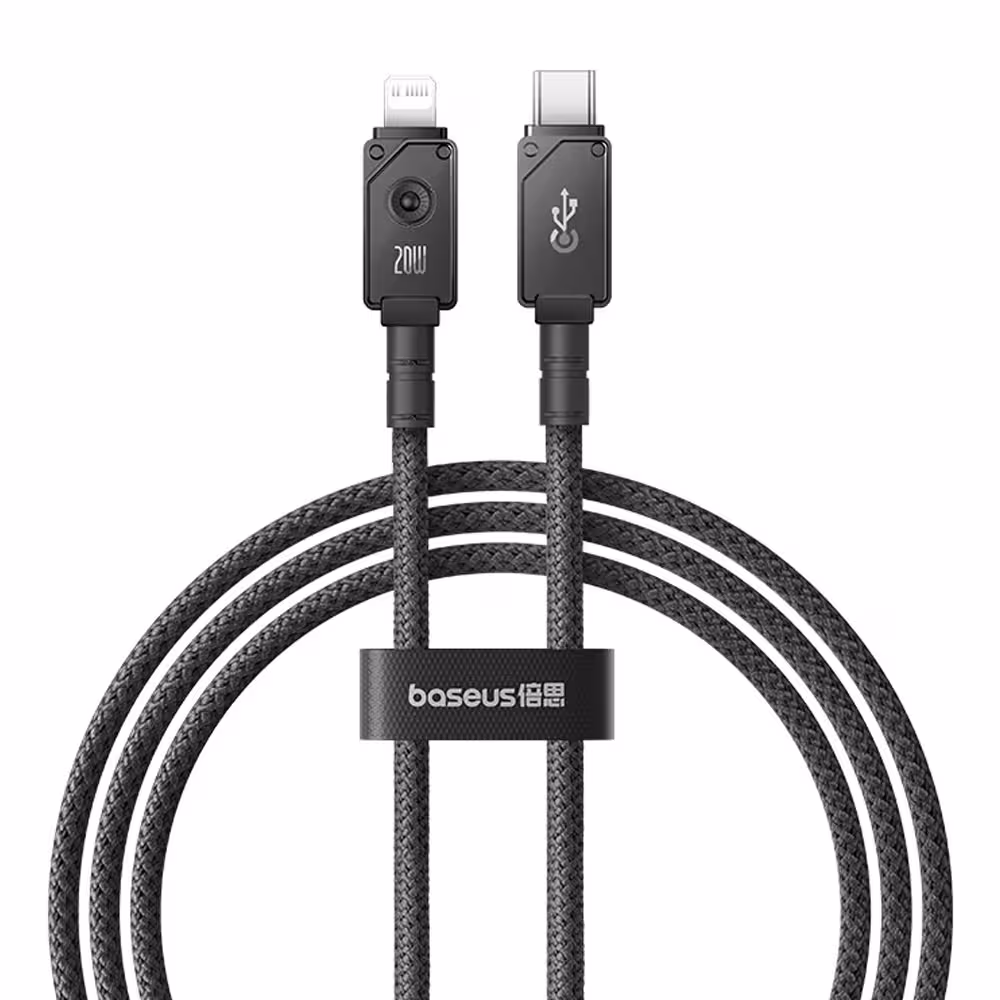 کابل شارژ Type-C به لایتنینگ بیسوس مدل Unbreakable CB000049 P10355803111-00 طول 1 متر توان 20 وات