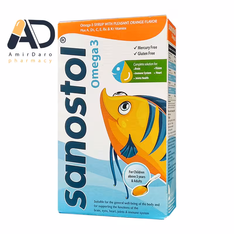 شربت سانستول امگا 3 155 میلی لیتر