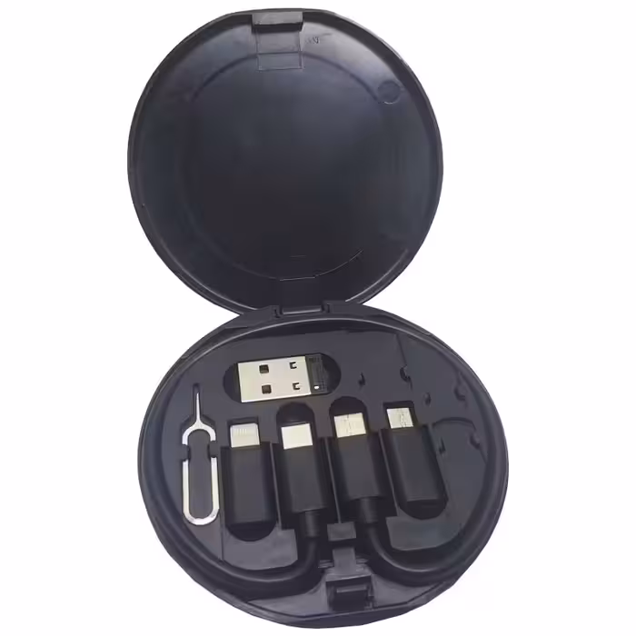 کابل تبدیل USB/USB-C به microUSB / لایتنینگ / USB-C مدل 01 طول 0.1 متر