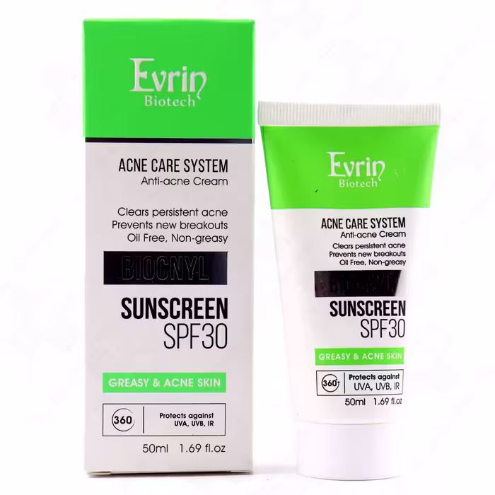 کرم ضد آفتاب پوست چرب SPF30 بایوکنیل اورین 50 میلی لیتر