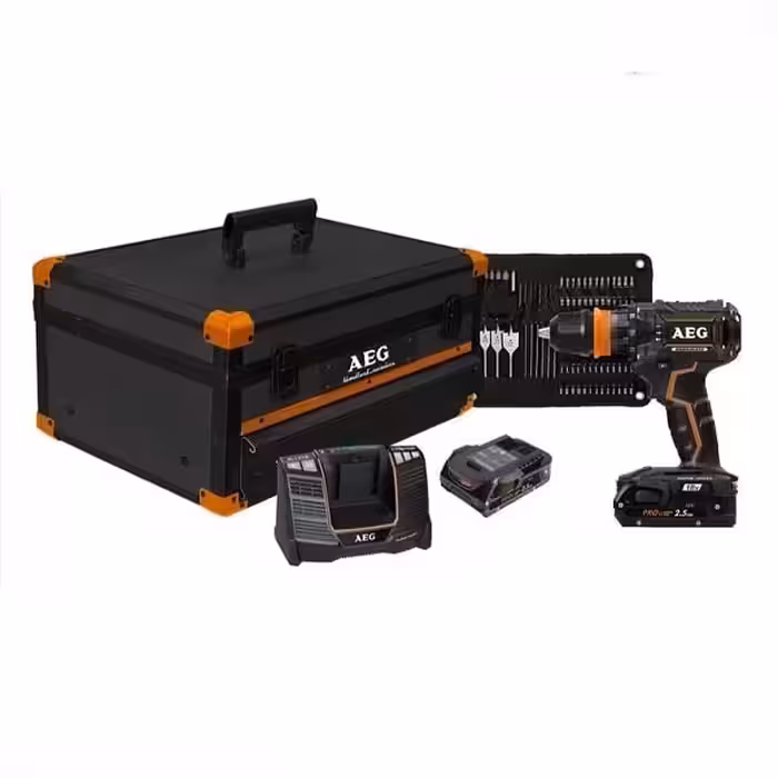 دریل چکشی 18 ولت شارژی AEG مدل BSB18CBL-LEIL-252X