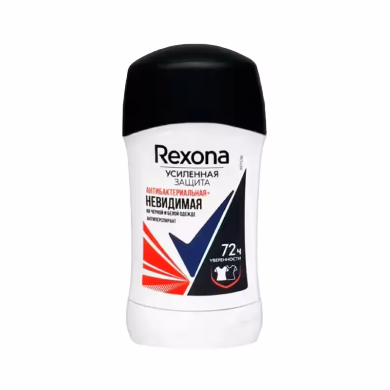 استیک ضد تعریق رکسونا REXONA مدل Antibacterial Invisible وزن 40 گرم