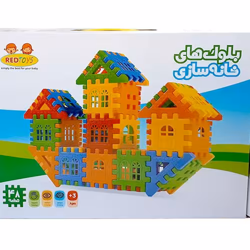 بازی فکری بلوک های خانه سازی 48 قطعه