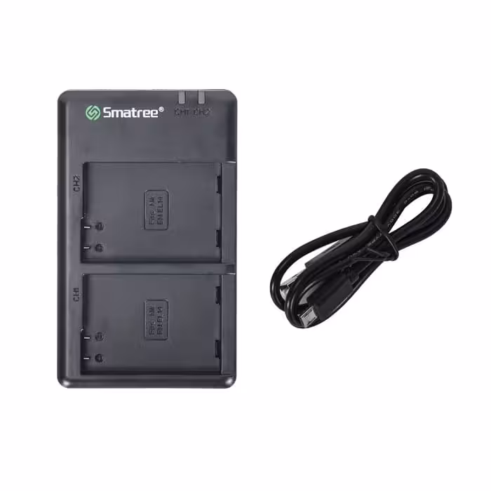 شارژر دوقلو USB باتری دوربین نیکون اسماتری مدل EN-EL14