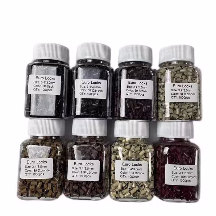 رینگ اکستنشن مو سایز 3.0*3.4 mm  بسته 500 عددی
