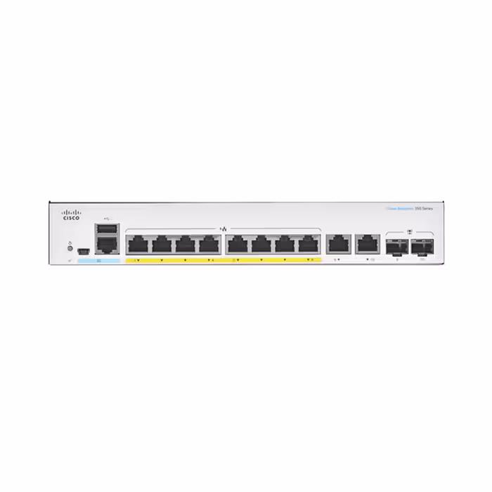 سوئیچ شبکه سیسکو CBS250-8P-E-2G