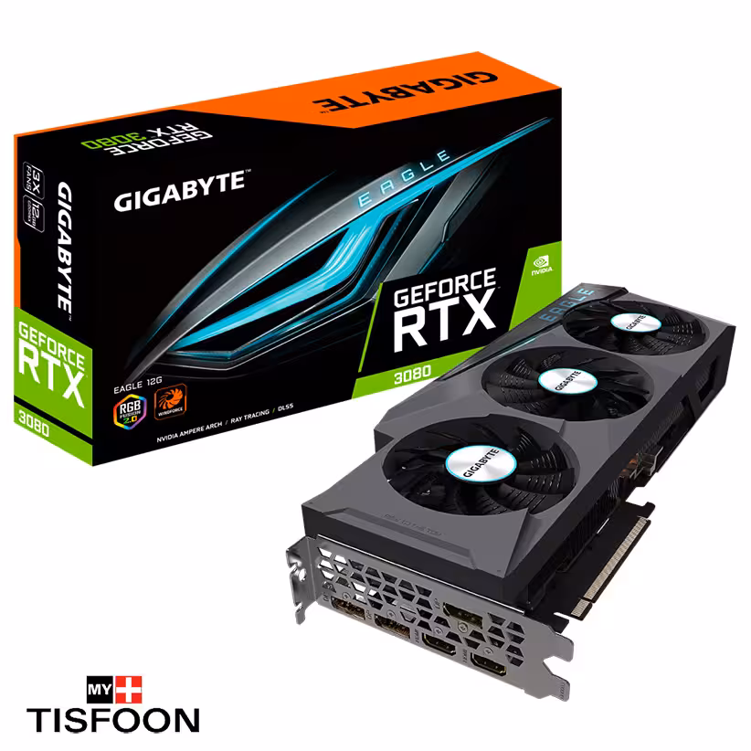 کارت گرافیک گیگابایت مدل GeForce RTX 3080 EAGLE OC 12GB