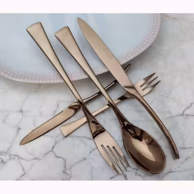 سرویس قاشق و چنگال رزگلد 24نفره نیکولمن