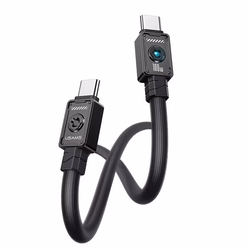 کابل شارژ USB-C به USB-C یوسمز مدل SJ684  طول 1.2 متر توان 100 وات