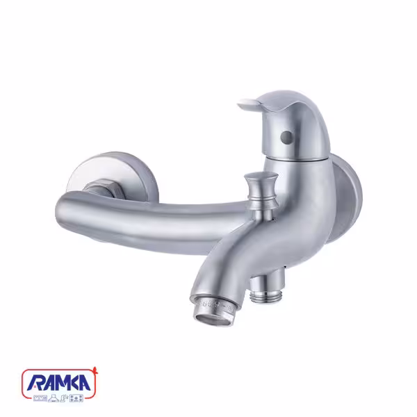 شیر حمام راسان مدل اکتاو کروم مات