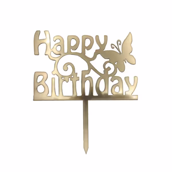 تاپر تولدت مبارک طرح پروانه