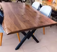 تک میز ناهارخوری چوب وفلز کد 11685