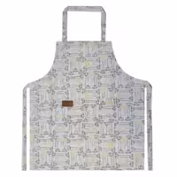 ماسیس پیشبند زمینه سفید طرح دار