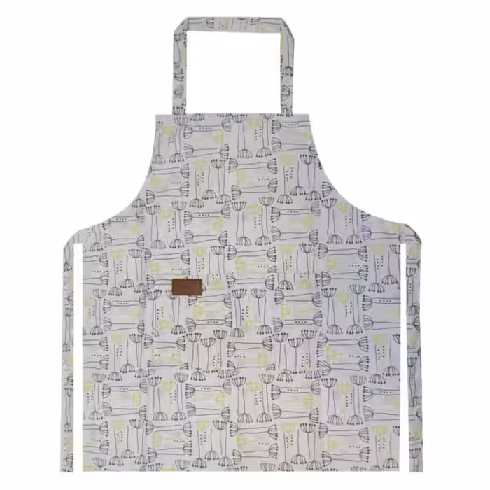 ماسیس پیشبند زمینه سفید طرح دار