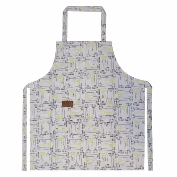 ماسیس پیشبند زمینه سفید طرح دار