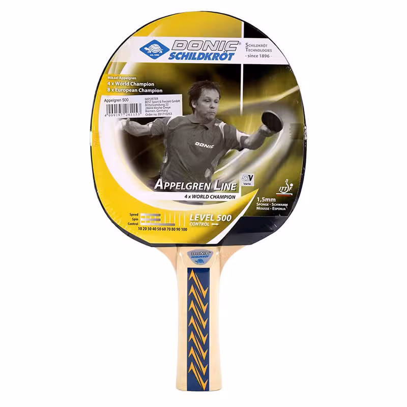 راکت پینگ پنگ دونیک مدل Apple Green Line 500 دسته Fl | کالا مکس