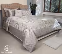 سرویس روتختی عروس الا 8 تکه طوسی