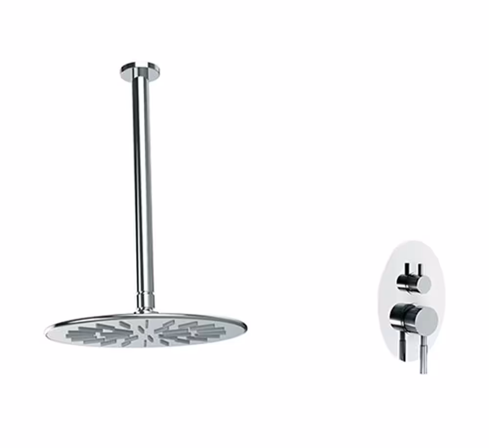 شیر حمام توکار شودر مدل روگن تیپ 1 ABS کروم