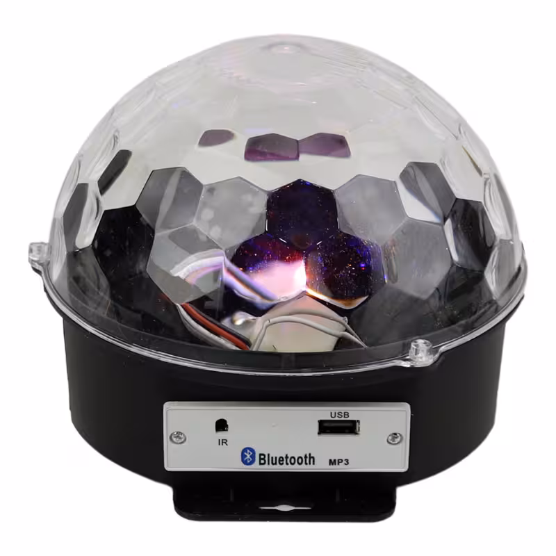 لامپ LED اسپیکر دار بلوتوثی و فلش خور MP3 LED Magic Ball Light   ریموت کنترل