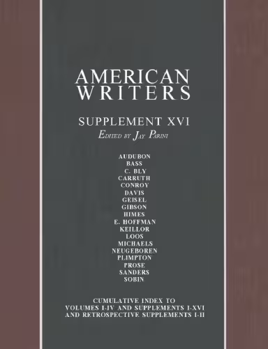 خرید و دانلود نسخه کامل کتاب American Writers, Supplement XVI