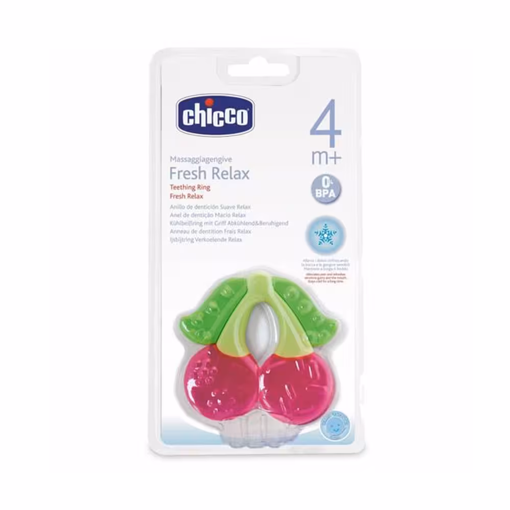 لثه گیر کودک چیکو Chicco طرح آلبالو فرنگی اصلی