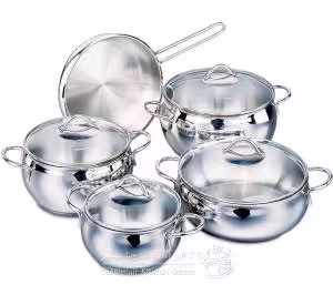 سرویس 8 پارچه قابلمه استیل برند کرکماز مدل لیا کد 1008