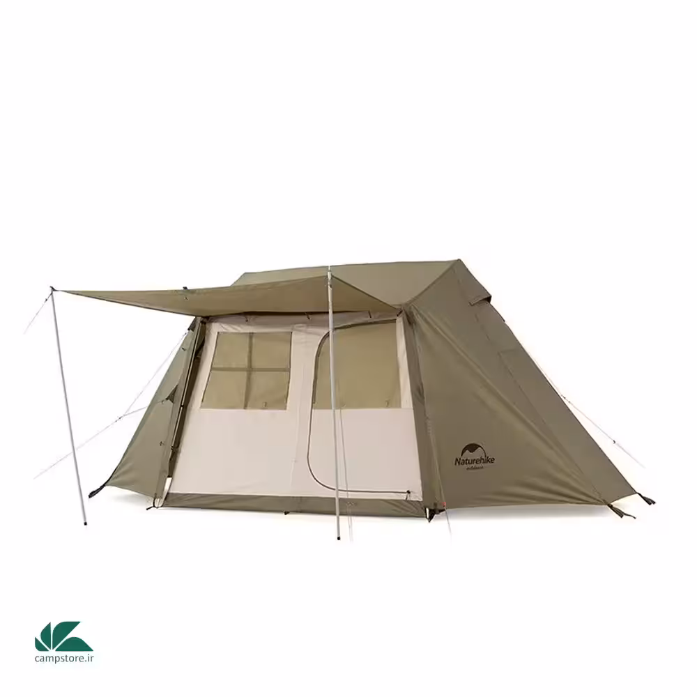 ‏چادر نیمه اتوماتیک 4 نفره گتردار نیچرهایک مدل NH21ZP009-1‏