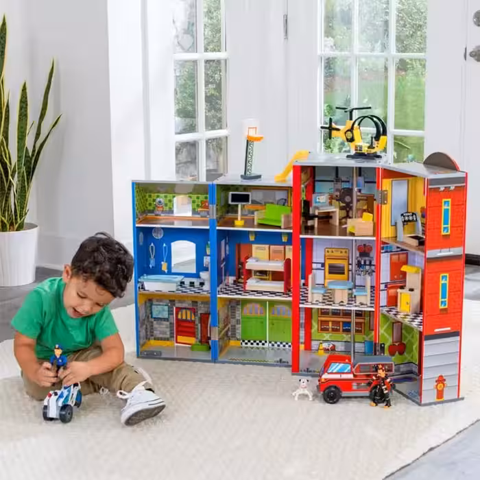 خانه امداد چوبی کیدکرفت مدل KidKraft Everyday Heroes Playset کد 63239