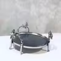RAFI رافی  دکورز الیاژ دیس گرد 3 پایه پروانه  500555