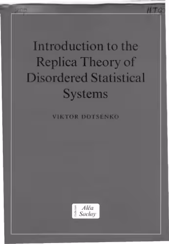خرید و دانلود نسخه کامل کتاب Introduction to the replica theory of disordered statistical systems PT
