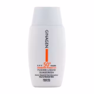 کرم ضد آفتاب بی رنگ ژیناژن مدل Fusion Liquid مناسب پوست خشک و نرمال 50 میلی لیتر
