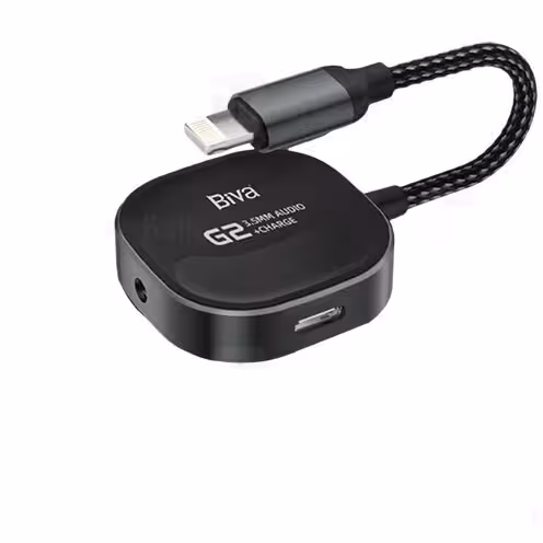 مبدل 1 به 2 لایتنینگ به لایتنینگ و جک 3.5 میلی متری صدا Biva JACK-02L