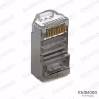 سوکت شبکه نری و مادگی رپیتون مدل Cat6 FTP
