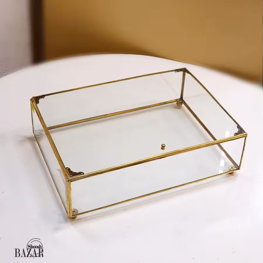 جعبه شیشه ای مستطیل کد 94814