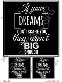 دکوپاژ برنجی(الیافی)دریم آرت کد 193 طرح نوشته انگلیسی