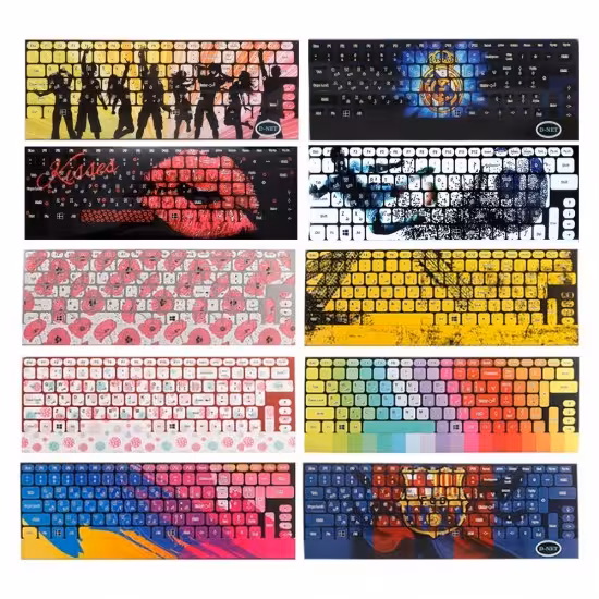 لیبل کیبورد فانتزچند طرح مختلف به صورت جور