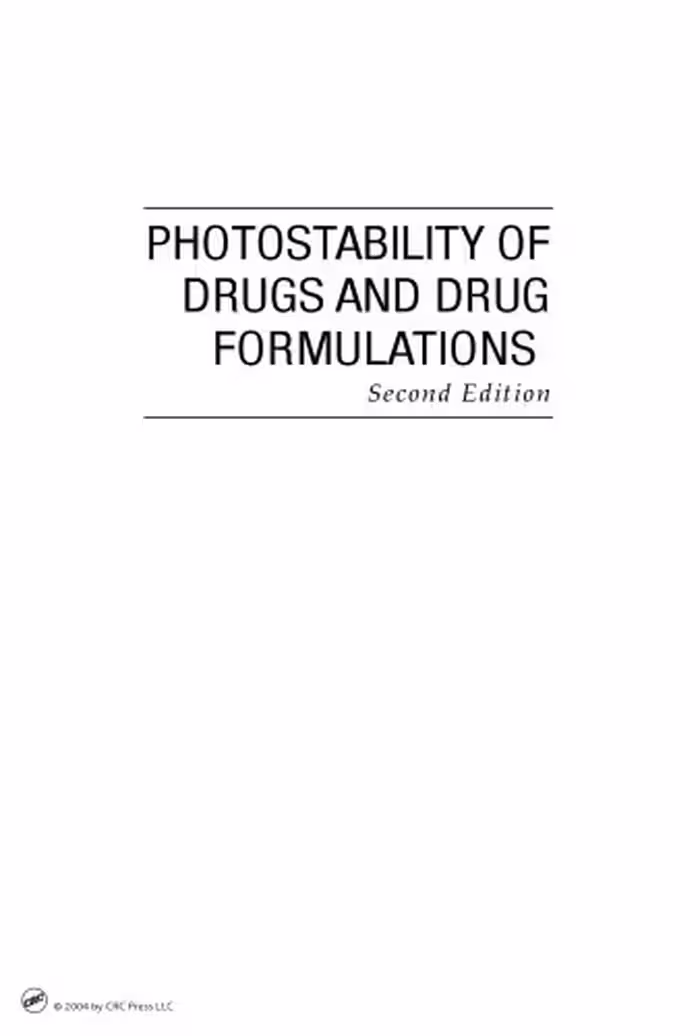 خرید و دانلود نسخه کامل کتاب Photostability of Drugs and Drug Formulations, Second Edition