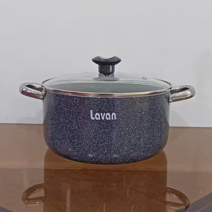 قابلمه گرانیتی سایز 24 لاوان مدل تیتان طوسی با ارسال رایگان