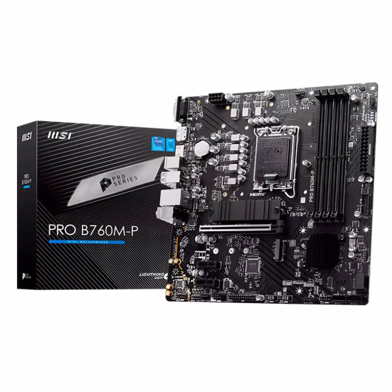 مادربورد ام اس آی مدل PRO B760M-P با سوکت پردازنده LGA 1700