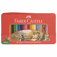 مداد رنگی 60 رنگ فابر-کاستل مدل Sketch | چاوه