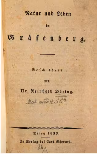 خرید و دانلود نسخه کامل کتاب Natur und Leben in Gräfenberg